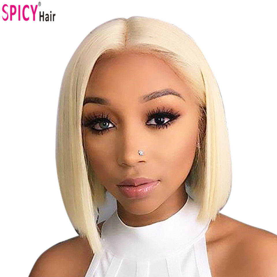 blunt cut bob wig with color